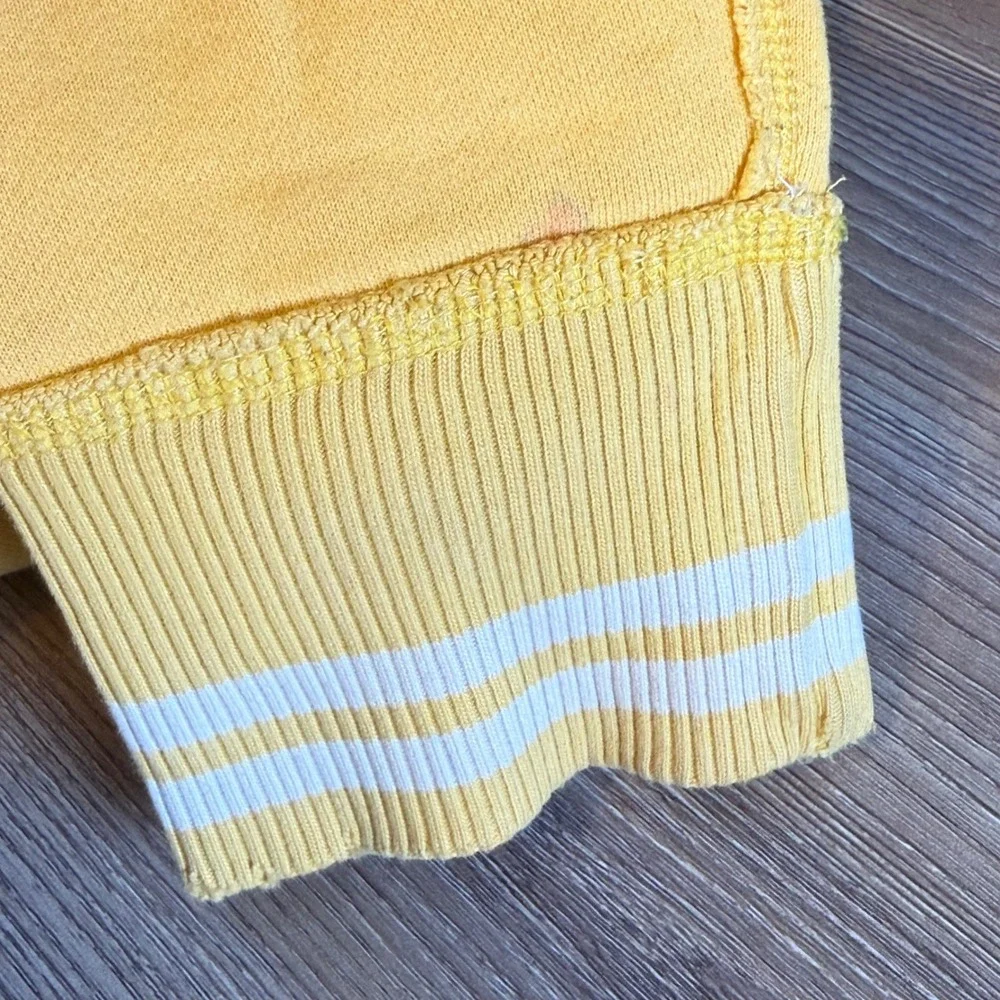 Vintage Abercrombie & Fitch Hoodie Sweatshirt Mens Small‎ Yellow Y2K Pullover